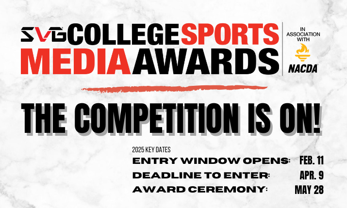 SVG College Sports Media Awards 2025: Entry Window Now Open!